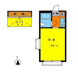 エミュー千歳台201の間取り図